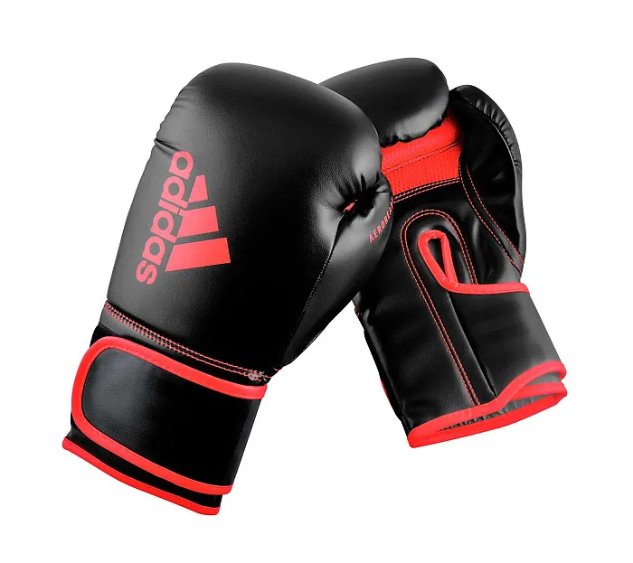 adiH80 Перчатки боксерские Hybrid 80 черно-красные