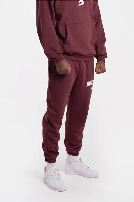 Джоггеры East Street BOXRAW Бордовый