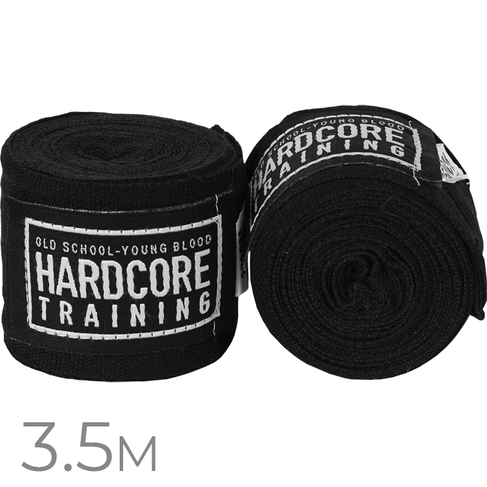 Боксёрские бинты Hardcore Training Classic Black 3.5 м.