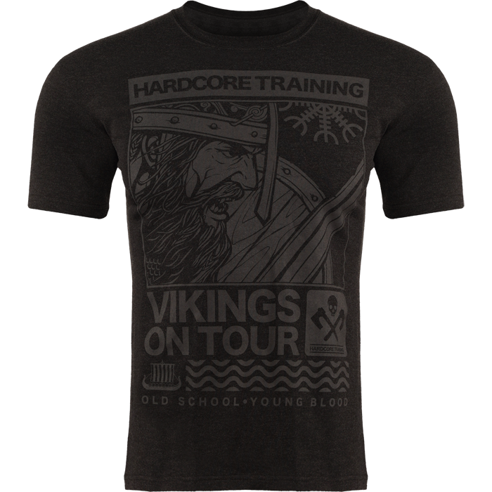 Футболка Hardcore Training Vikings On Tour Black Melange