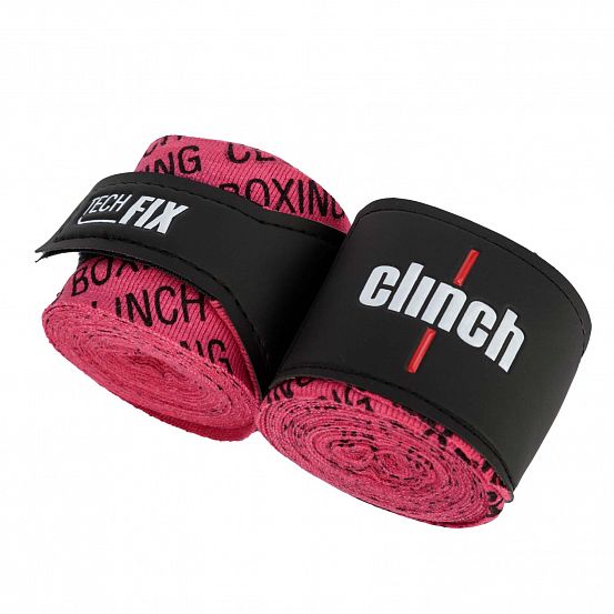 C140 Бинты эластичные Clinch Boxing Crepe Bandage Tech Fix розовые
