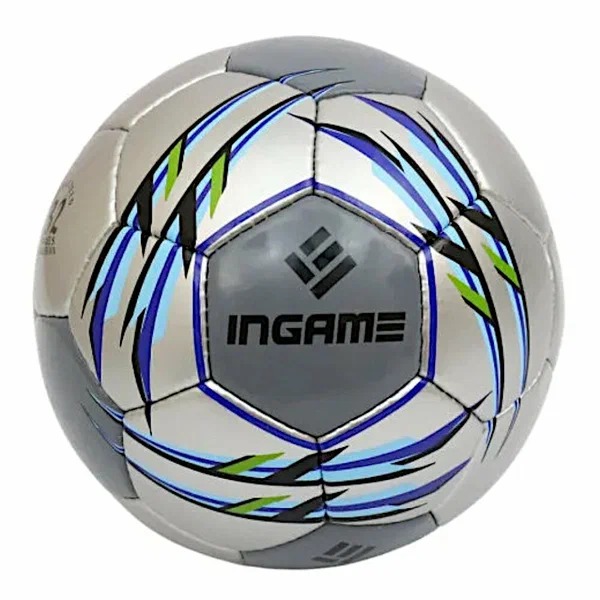Мяч футбольный INGAME MATCH серый IFB-112
