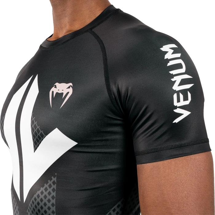 Рашгард - Короткий рукав - Venum Arrow Loma SIgnature Collection - Черный/Белый