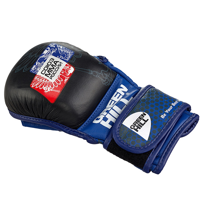 MMU-0111 Перчатки СОЮЗ MMA РОССИИ сине-чёрный