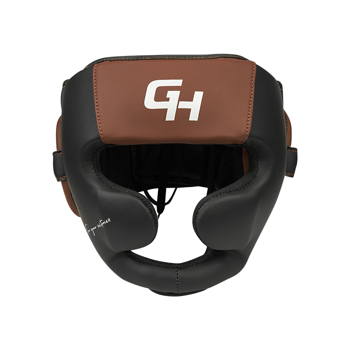 CNHGKF-980 Боксерский шлем Force Full Face KK чёрно-коричневый