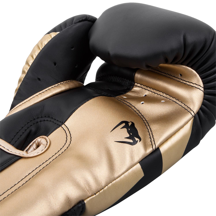 Перчатки Venum Elite Black/Gold (14 oz) 