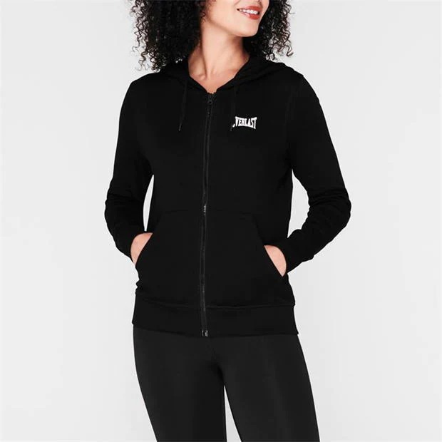 Худи женская Everlast Zip Interlock Black