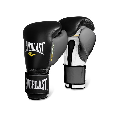 Перчатки тренировочные Powerlock 18oz черн/бел/зел.
