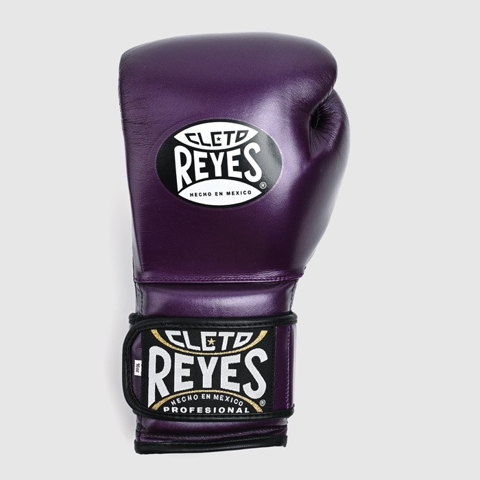 Перчатки боксерские тренировочные на липучках CLETO REYES CE600 фиолетовые , кожа