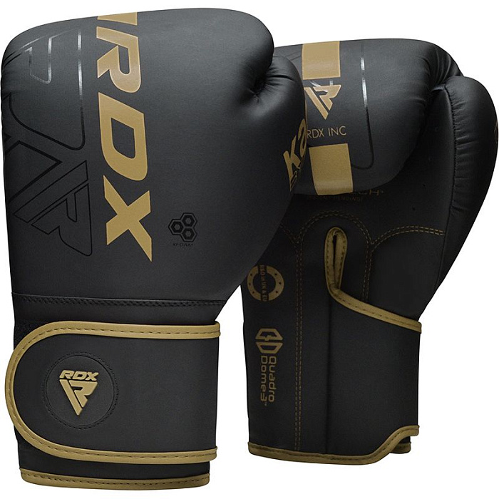 Боксёрские перчатки RDX F6 Kara Black Golden
