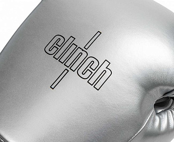 C184 Перчатки боксерские Clinch Contender серебристо-черные