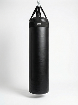 Мешок боксёрский цилиндрический 170х40 см (тент ПВХ) вставка гильза ППУ + подвесное (стропы, карабин
