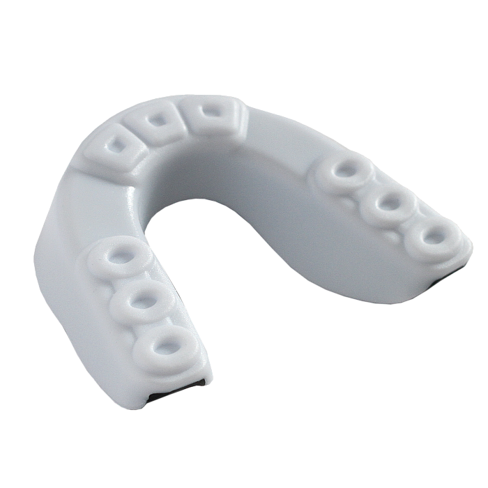 Защита рта (капа) FIGHT EXPERT WT с футляром (гель+резина, взрослый , Белый/черный)