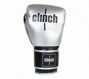C141 Перчатки боксерские Clinch Punch 2.0 серебристо-черные