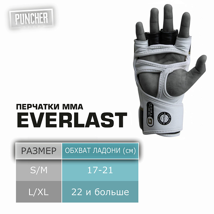 Перчатки Martial Arts Grappling PU S/M черн.