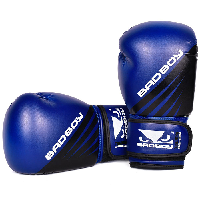Перчатки для бокса Bad Boy Training Series Impact Boxing Gloves - Blue/Black