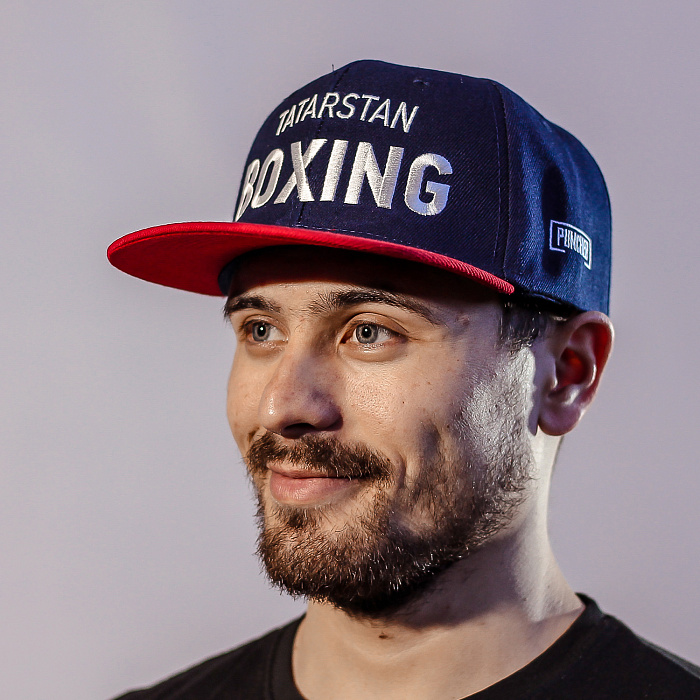 Бейсболка TATARSTAN BOXING, 6 клиньев темно-синие-красный