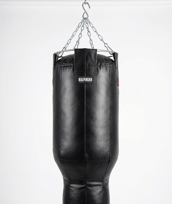 Мешок боксёрский Силуэт 150х45х30 см (тент ПВХ) + подвесное