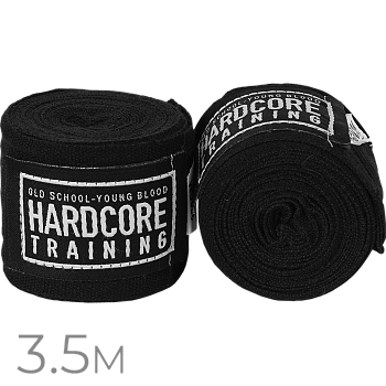Боксёрские бинты Hardcore Training Classic Black 3.5 м.