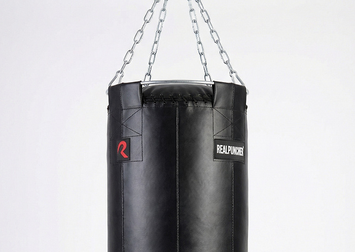 Мешок боксёрский Гильза апперкотный 120х40х20 см (тент) + подвесное 