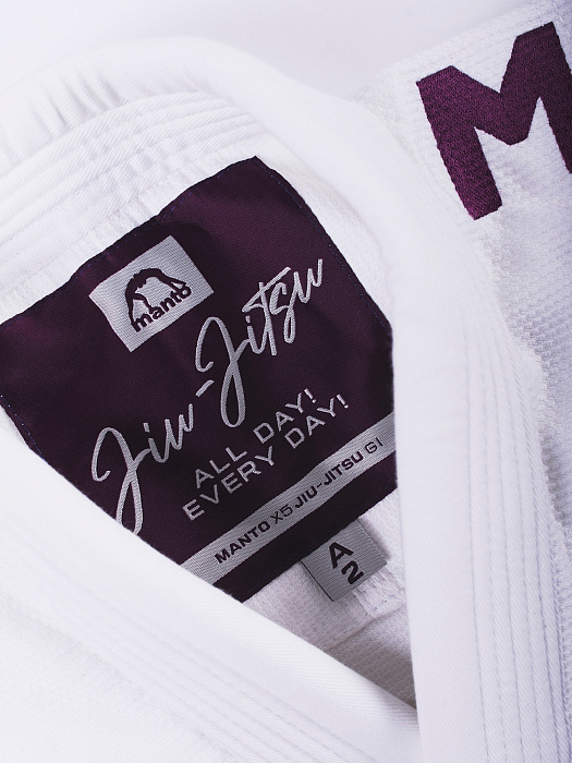 Кимоно MANTO "X5" BJJ GI white - ferozi