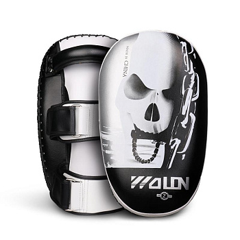 Тайские пэды Wolon 261 (синтетическая кожа, ,Черный/серебряный, , 33*20*9 см)