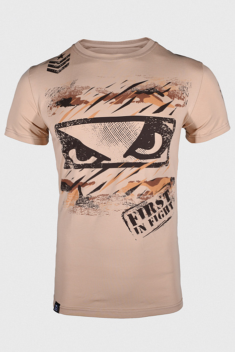 Футболка Bad Boy First in Fight Yellow\Brown