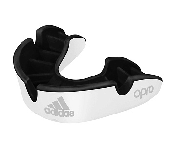 adiBP32 Капа одночелюстная Opro Silver Gen4 Self-Fit Mouthguard белая (размер Senior)