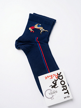 ISS0201 IMERA WRESTLING5 носки муж. синий