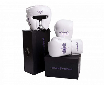 C161 Перчатки боксерские Clinch Undefeated белые