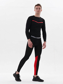 Компрессионные штаны Puncher 2.0 black-red