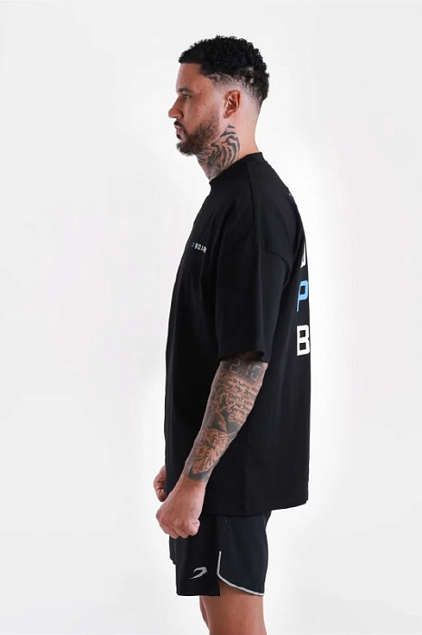 Футболка We Don't Play Boxing Черный Голубой