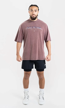 Футболка Poetry In Motion Oversized Бордовый