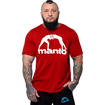 Футболка Manto Logo Vibe Red 
