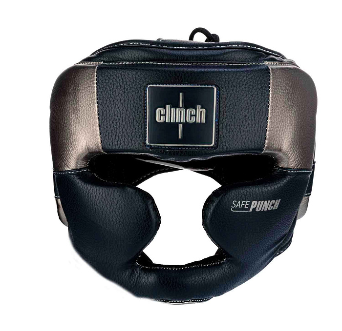 C148 Шлем боксерский Clinch Punch 2.0 Full Face темносине-бронзовый