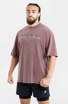 Футболка Poetry In Motion Oversized Бордовый