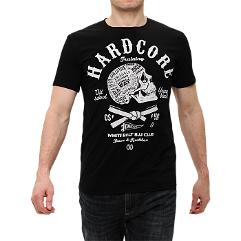 Футболка Hardcore Training White Belt чёрная
