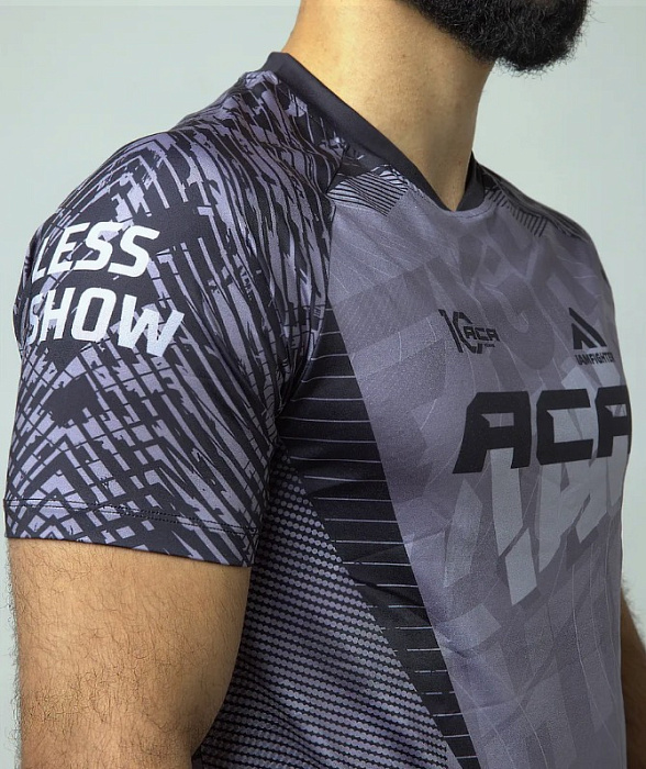 Футболка спортивная ACA ММА серая