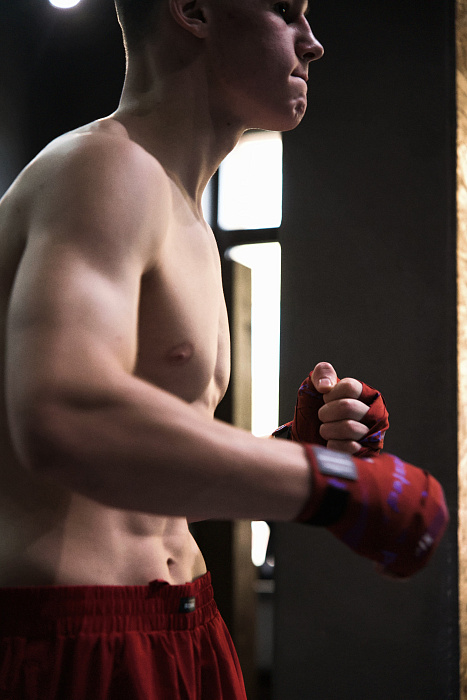 C240 Бинты боксерские Clinch Boxing Hand Wrap Undefeated бордовые