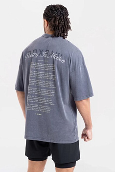 Футболка Poetry In Motion Oversized Синий
