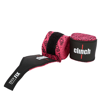 C140 Бинты эластичные Clinch Boxing Crepe Bandage Tech Fix розовые