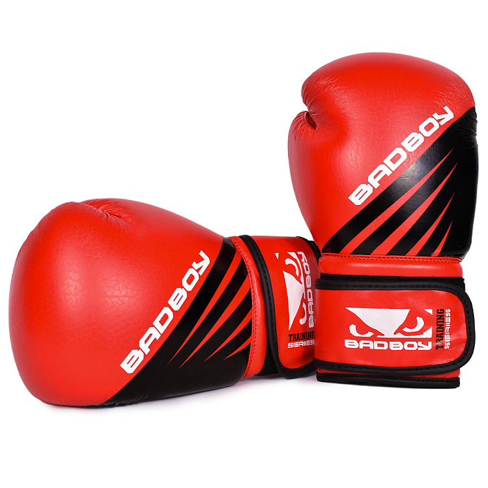 Перчатки для бокса Bad Boy Training Series Impact Boxing Gloves - Red/Black 