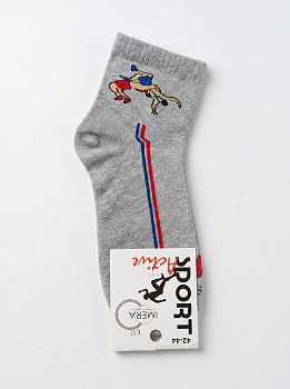 ISS0201 IMERA WRESTLING5 носки муж. серый