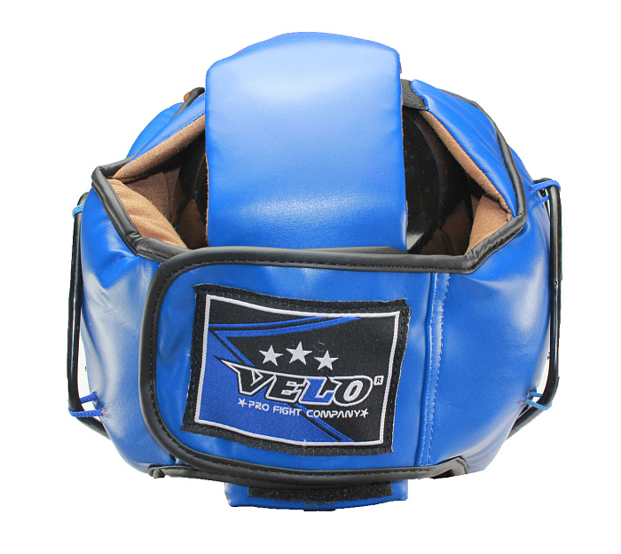 Шлем с металлическим забралом VELO, закрытый, синий, Flex, S