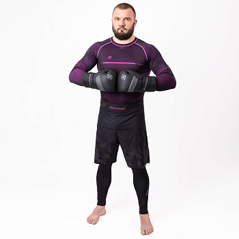 Боевые шорты FIGHTEXPERT Tactical Black / Purple 