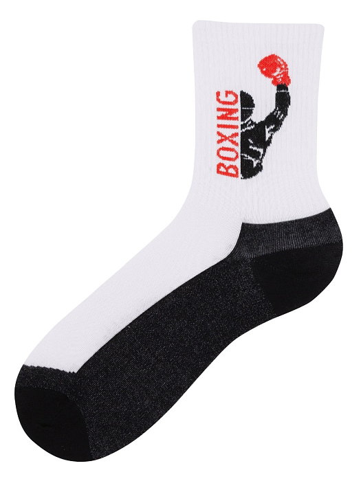 ISL0184 IMERA BOXING V носки мужские хб,бело черные