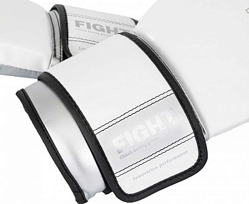 C187 Перчатки боксерские Clinch Fight 3.0 бело-серебристые