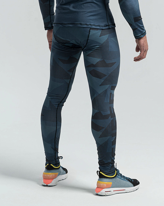 Компрессионные тайтсы FIGHTER NAVY (S)