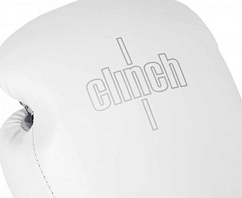 C187 Перчатки боксерские Clinch Fight 3.0 бело-серебристые