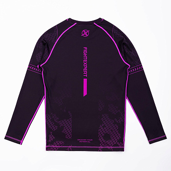 Рашгард с длинным рукавом FIGHTEXPERT Combat Black Purple